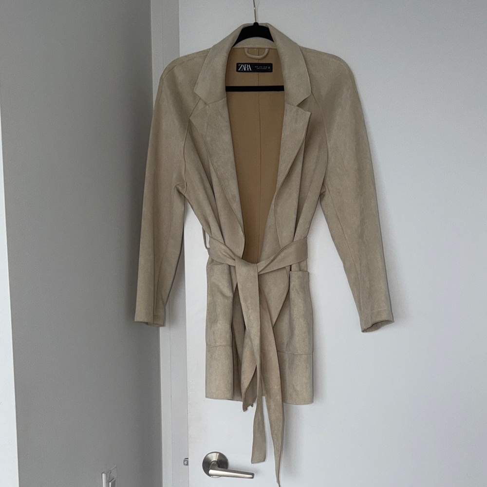 Zara Tan Women's Trench Coat